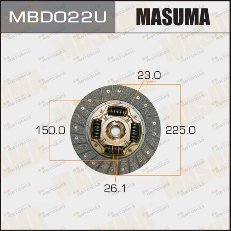 Диск сцепления MASUMA MBD022U