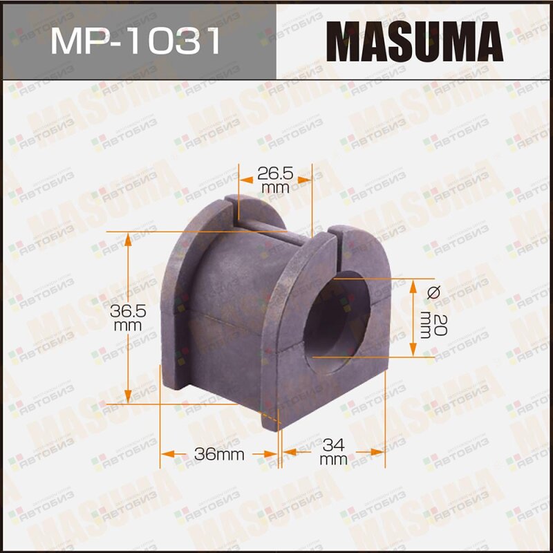 Втулка стабилизатора Masuma rear OUTLANDER CW5W CW6W к-т2шт MASUMA MP1031