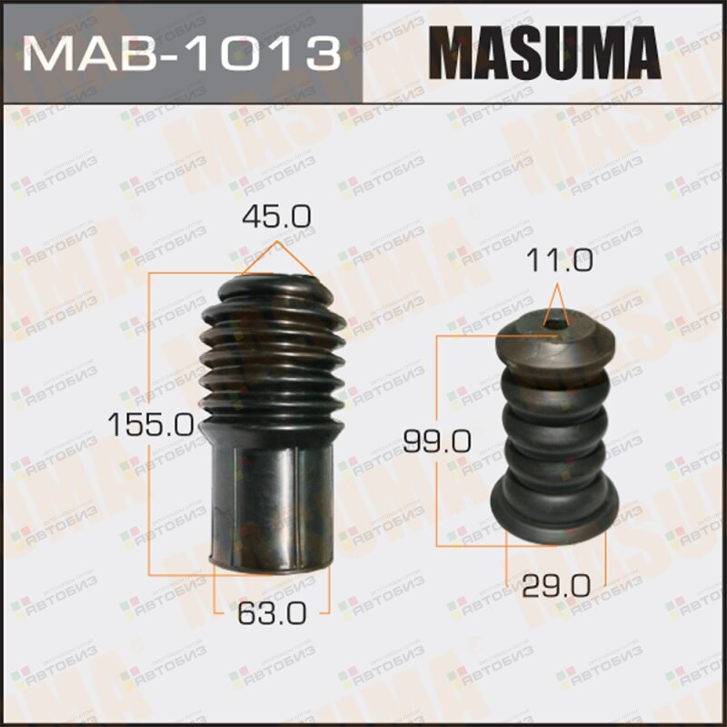 Пыльники стоек универсальные  отбойник D=10 H=99 MASUMA MAB1013