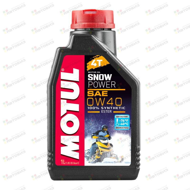 Масло четырехтактное  Snowpower 4T 0W40 для снегоходов синтетика 1л (1/12) MOTUL 105891113244