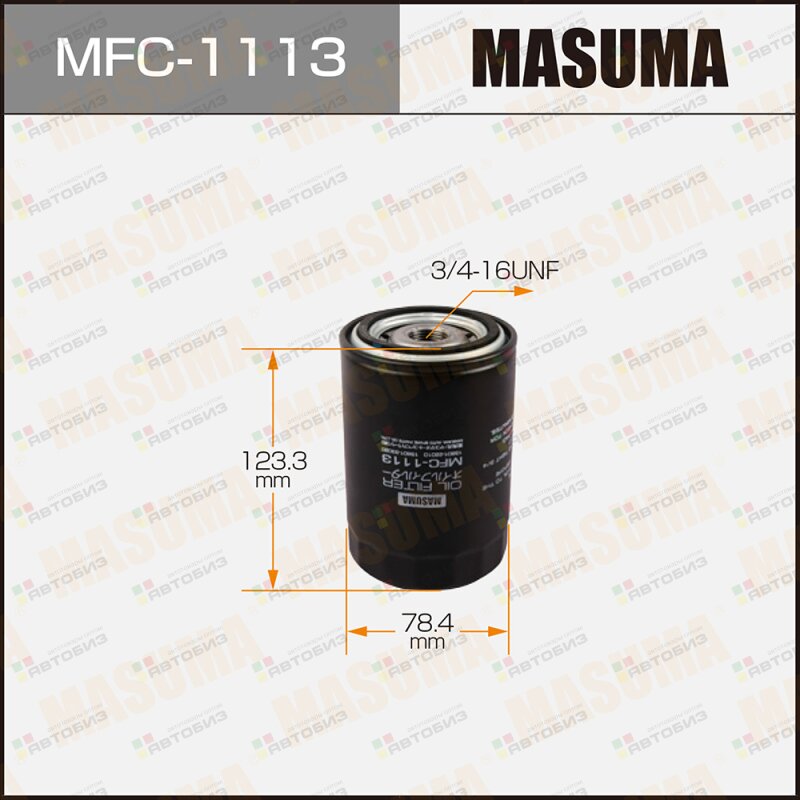 ФИЛЬТР МАСЛЯНЫЙ MASUMA C-102 MASUMA MFC1113