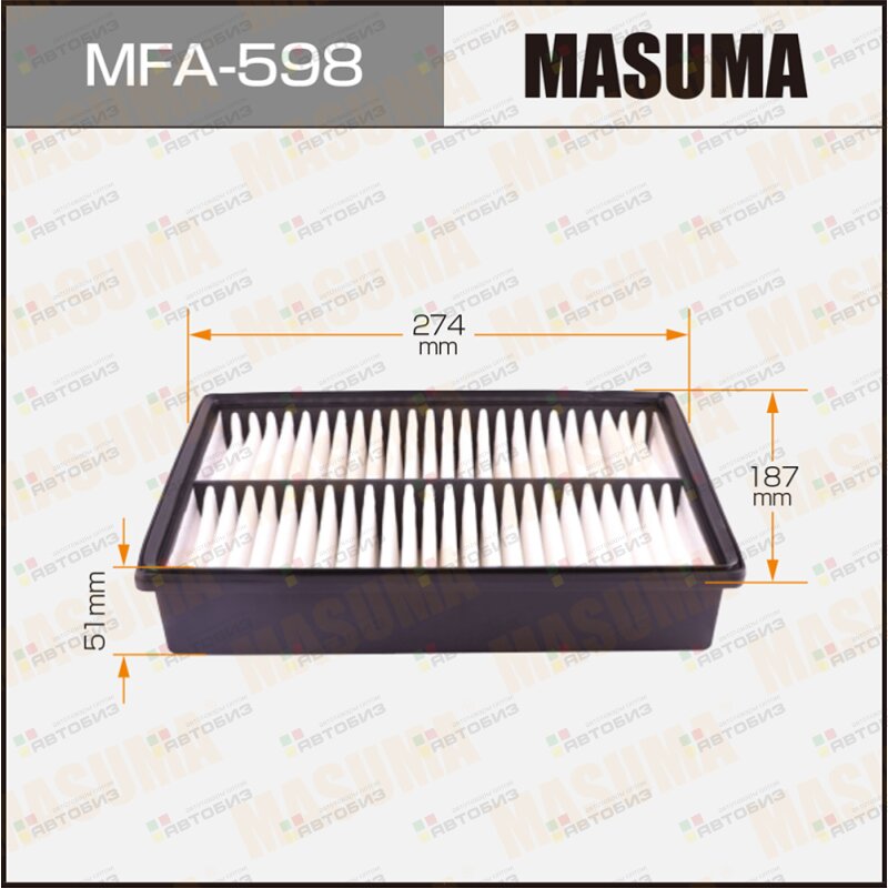 Воздушный фильтр MASUMA MFA598