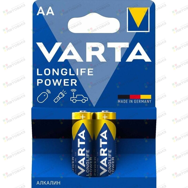 Батарейка  Long Life Power/HIGH ENERGY AA (LR6) к-т2шт (1/20/100) VARTA 93986955