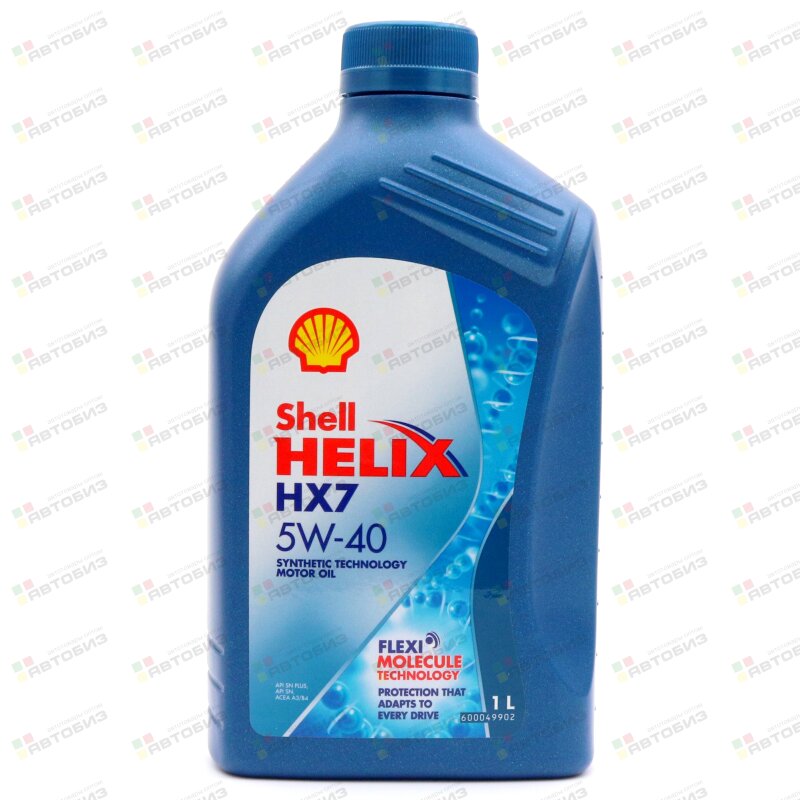 Масло моторное SHELL Helix HX7 5W40 SN/SP A3/B4 полусинтетика 1л (1/12) SHELL 550051496