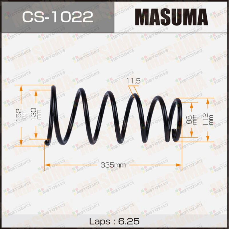 Пружина задн MASUMA CS1022