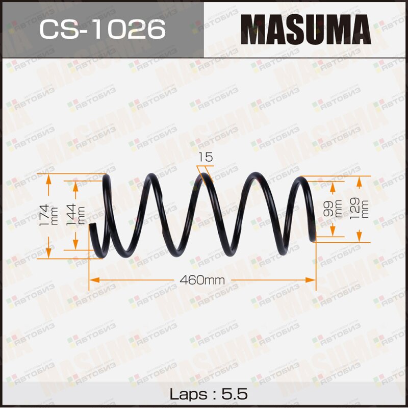 Пружина Подвески Masuma Rear Land Cruiser Hdj81 Masuma арт CS1026 MASUMA CS1026