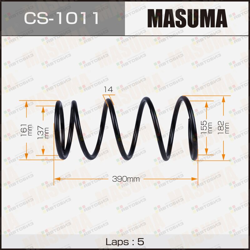 Пружина подвески  front CAMRY/VISTA/ CV40 MASUMA CS1011