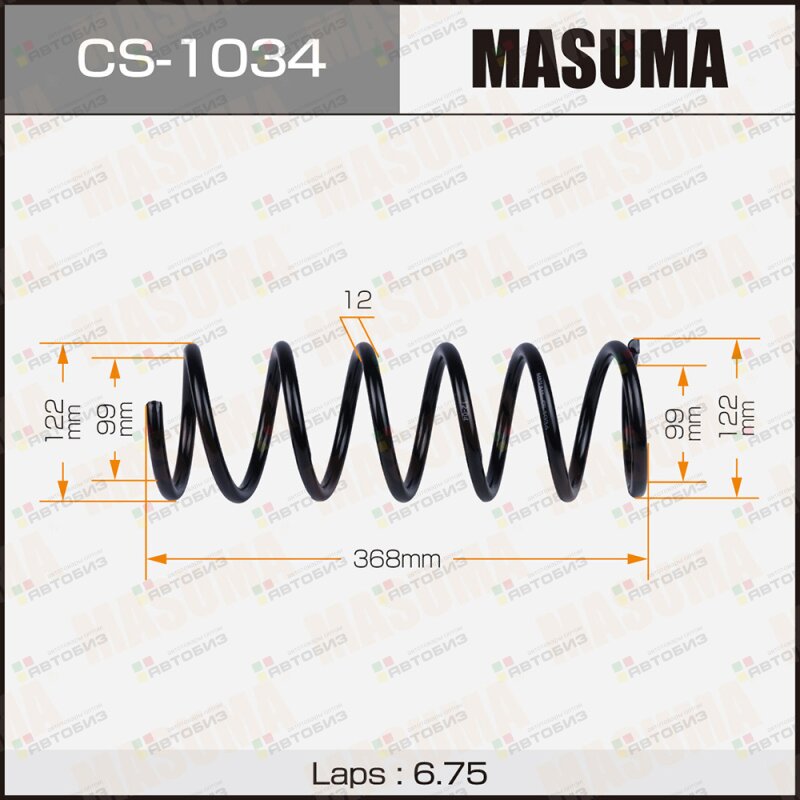 Пружина подвески MASUMA CS1034