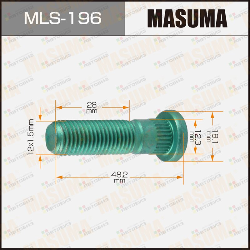 Шпилька ступицы MASUMA MLS196