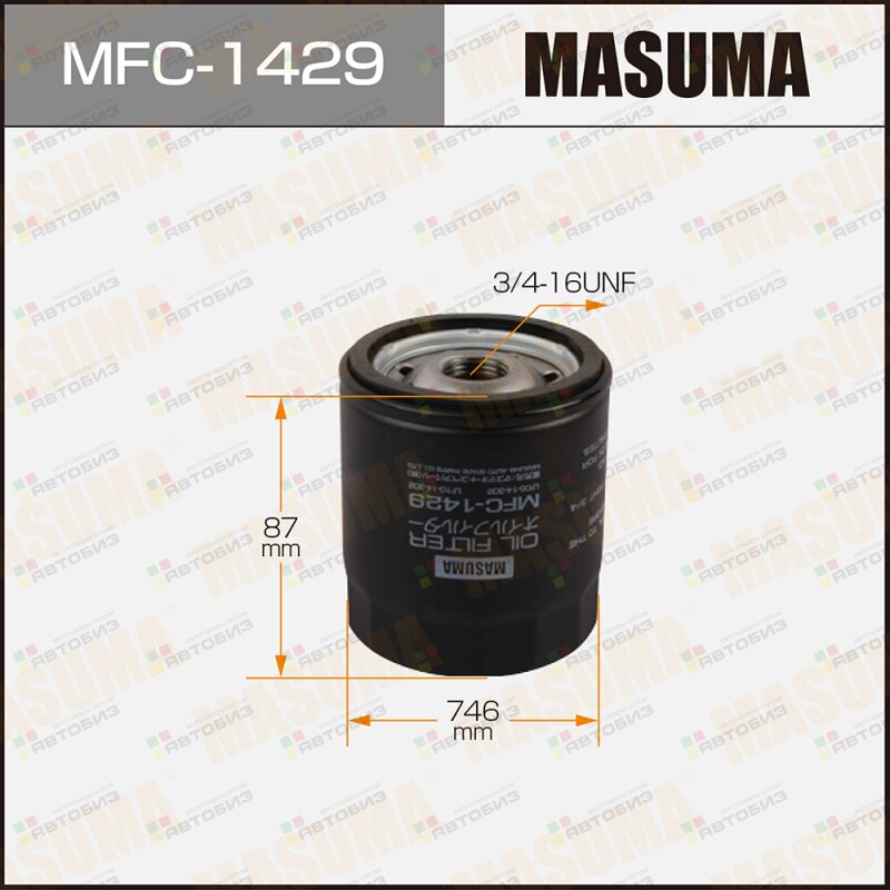 Фильтр масляный MASUMA MFC1429