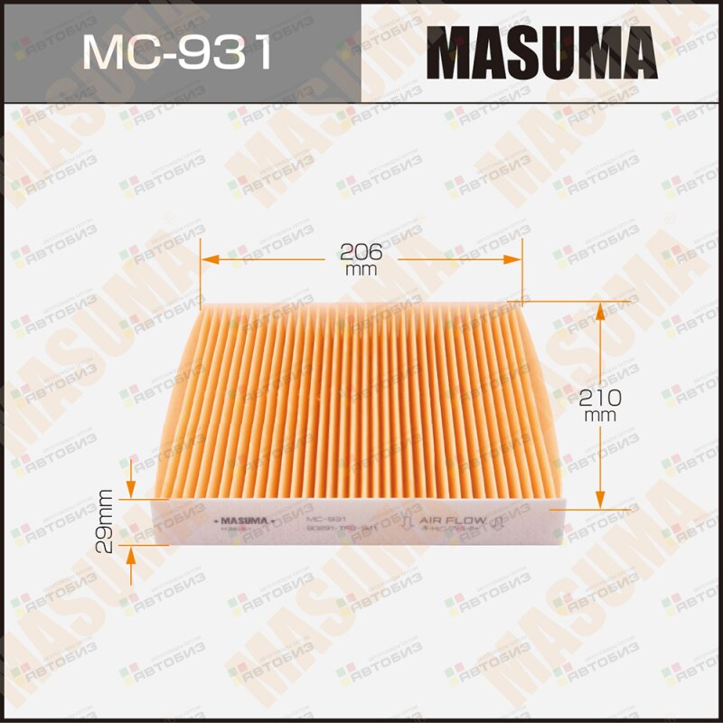 Фильтр салона MASUMA MC931