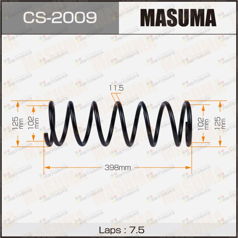 Пружина подвески MASUMA CS2009