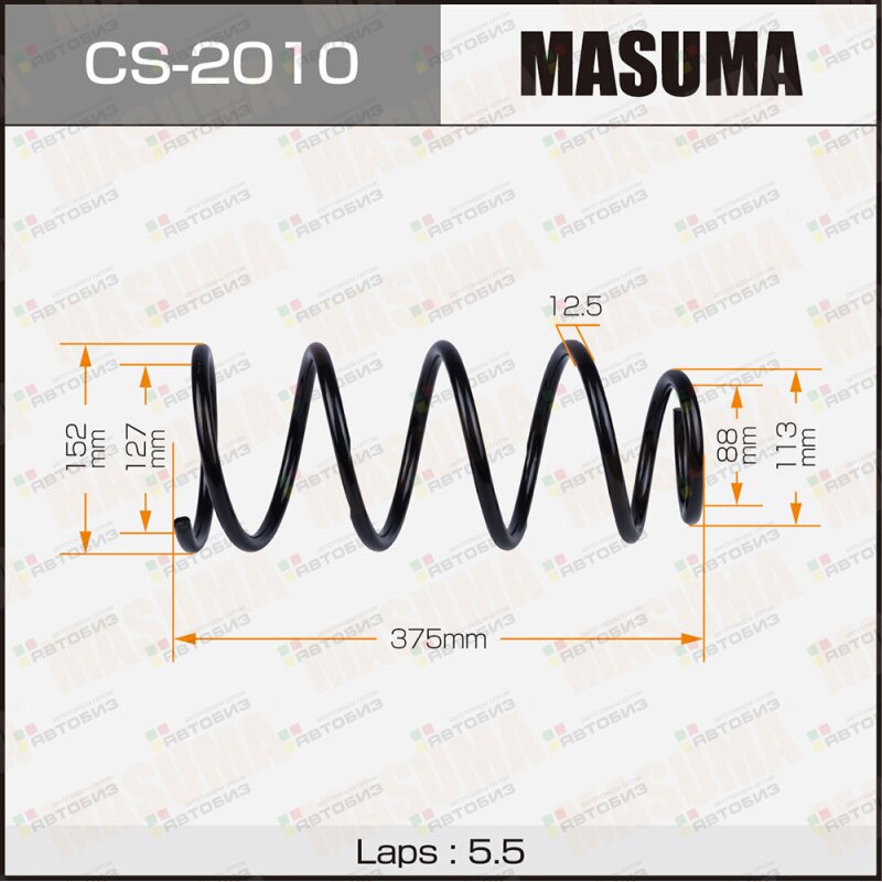 ПРУЖИНА ПОДВЕСКИ MASUMA MASUMA CS2010