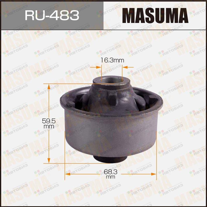 Сайлентблок передний пер рычага MASUMA RU483