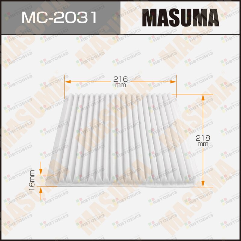 ВОЗДУШНЫЙ ФИЛЬТРСАЛОННЫЙ MASUMA MASUMA MC2031