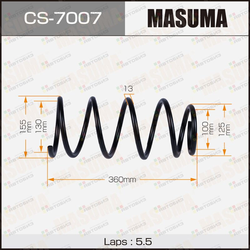 Пружина подвески  rear / SG5 MASUMA CS7007