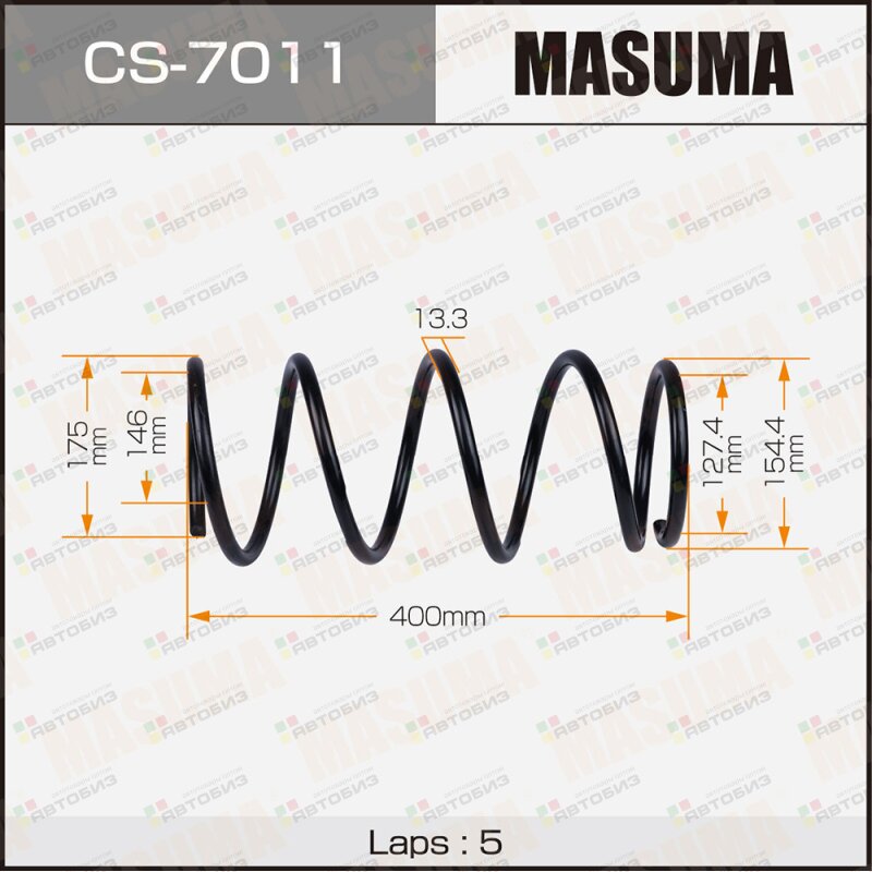 Пружина подвески  front / SG5 MASUMA CS7011