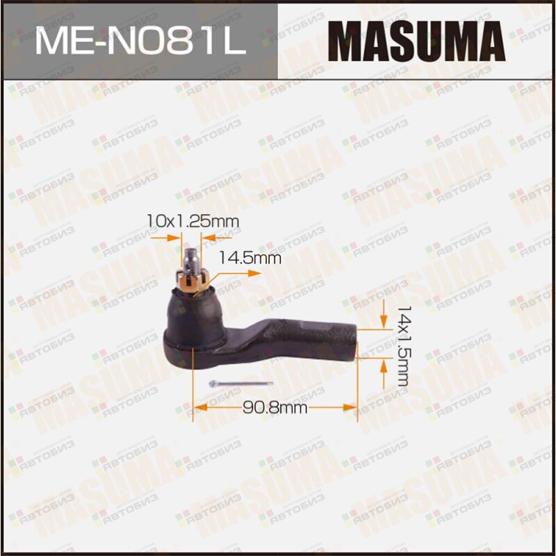 НАКОНЕЧНИК РУЛЕВОЙ ТЯГИ MASUMA ME-N081L MICRA/ K12 MASUMA MEN081L