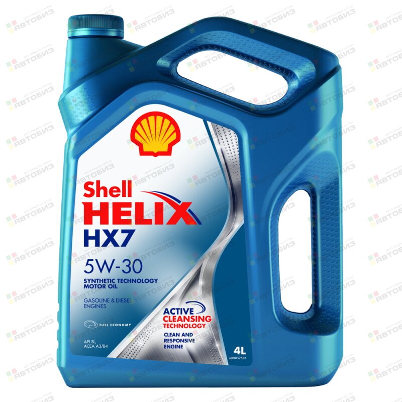 SHELL Helix HX7 5W30 SL/CF A3/B4 полусинтетика 4л (1/4) SHELL 550046351