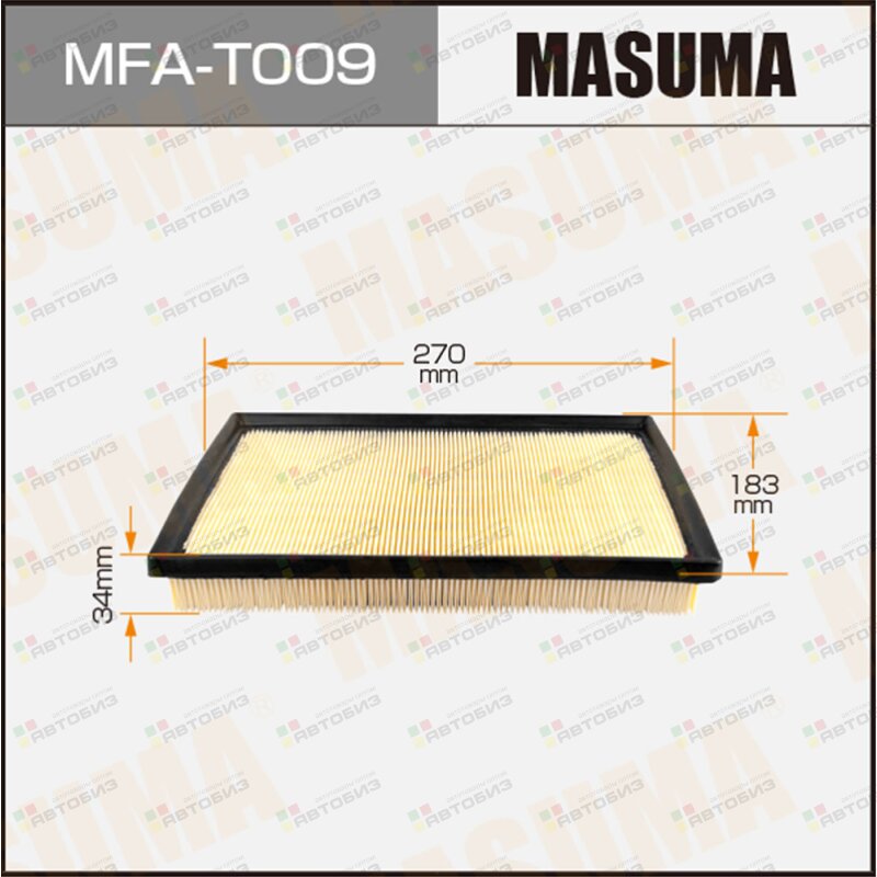 Воздушный фильтр MASUMA MFAT009