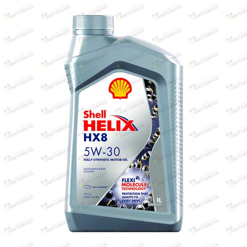 SHELL Helix HX8 5W30 SL/CFA3/B4 синтетика 1л (1/12) SHELL 550046372