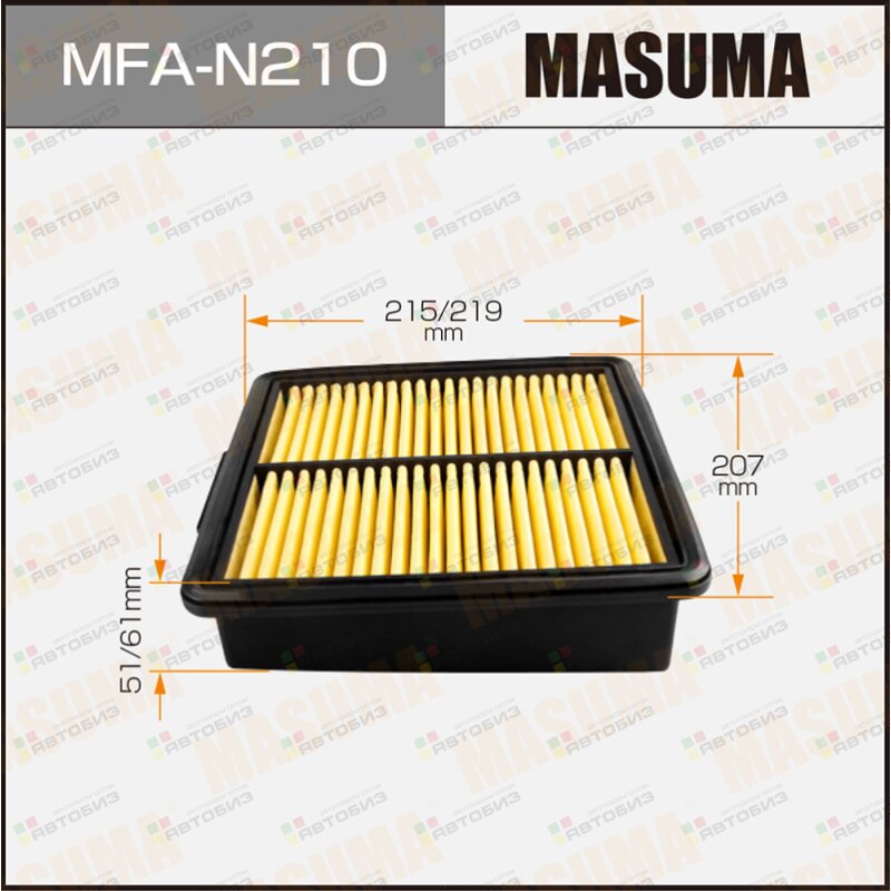 Воздушный фильтр A-61410  / MURANO/ Z51 (1/40) MASUMA MFAN210