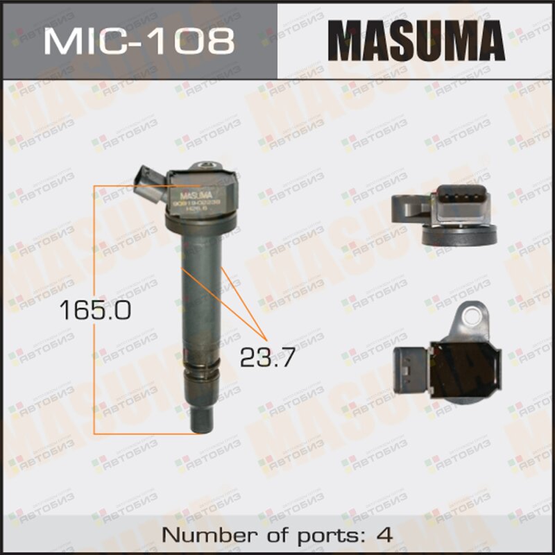 Катушка зажигания Masuma  2ZZGE ZZE123 MASUMA MIC108