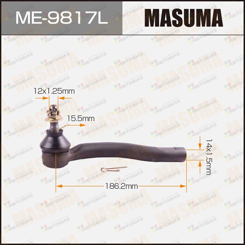 НАКОНЕЧНИК РУЛЕВОЙ ТЯГИ MASUMA  PRIUSZVW30/35LEXUSCT200H   LH MASUMA ME9817L