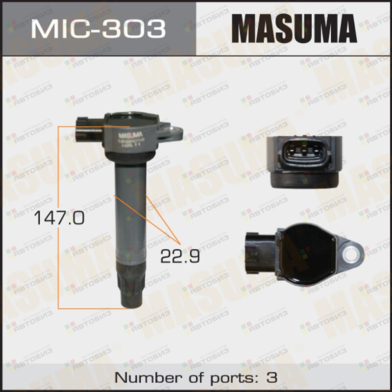 Катушка зажигания MITSUBISHI ASX MASUMA MIC-303 MASUMA MIC303