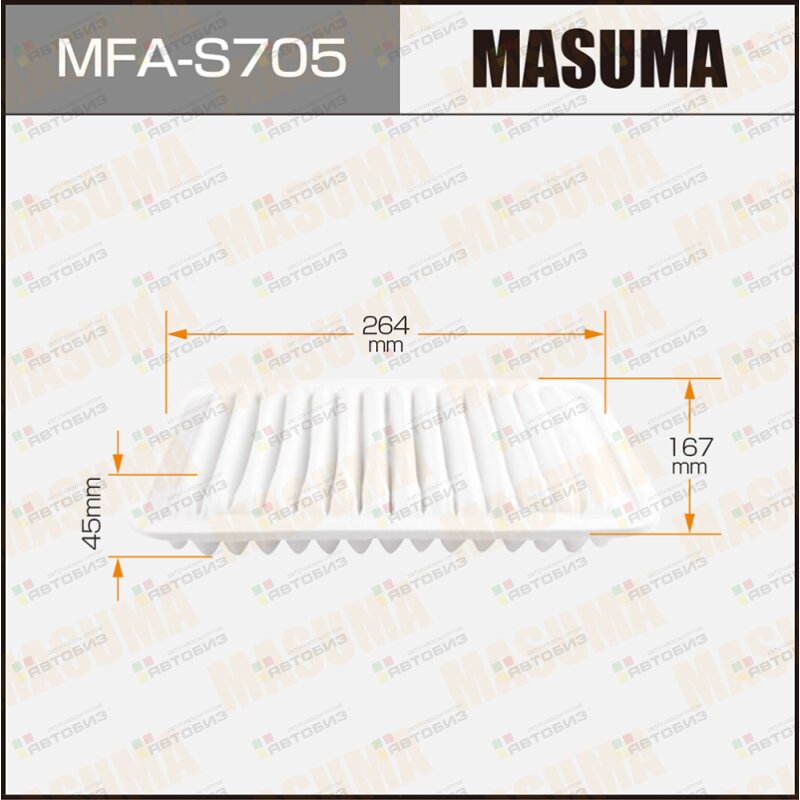 Воздушный фильтр Masuma MASUMA MFAS705