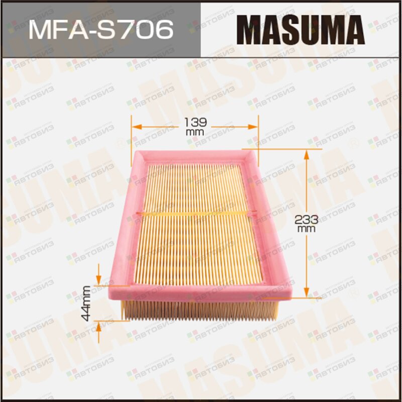 Воздушный фильтр Masuma SUZUKI/ SWIFT/ M13A M15 MASUMA MFAS706