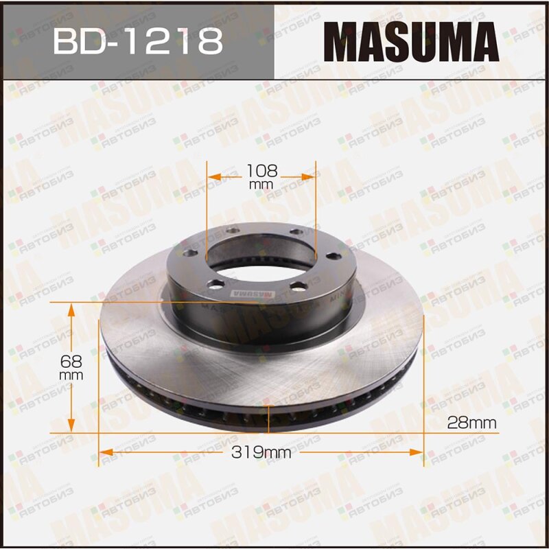 Диск Тормозной Masuma Hilux Surf Grn215 Kdn215 Masuma арт BD1218 MASUMA BD1218