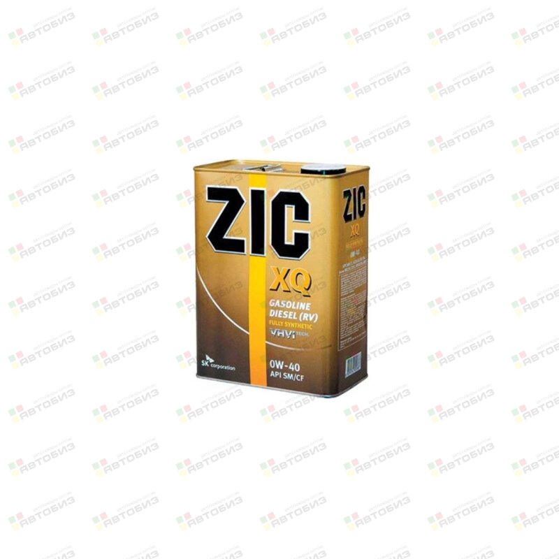 ZIC XQ 0w40 SМ/SN/CF 4л (1/4) (бензин/дизель синт) ZIC 167020