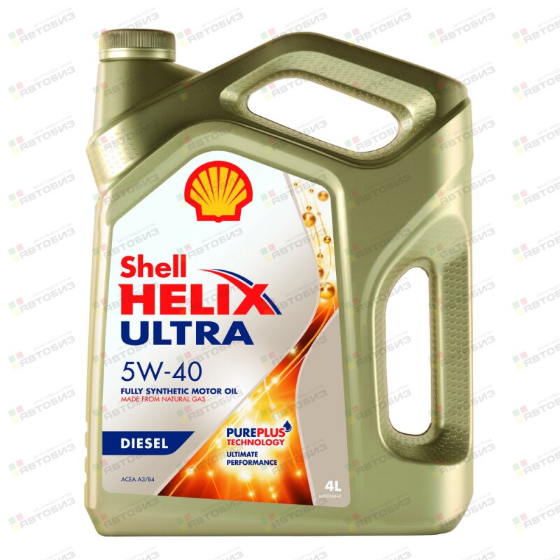 SHELL Helix Ultra Diesel 5W40 CF A3/B4 синтетика 4л (1/4) SHELL 550046371