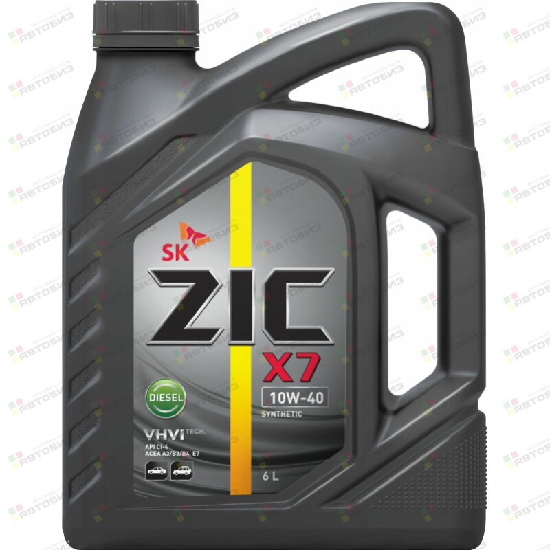 Масло моторное ZIC X7 Diesel 10W40 синтетическое 6 л ZIC 172607