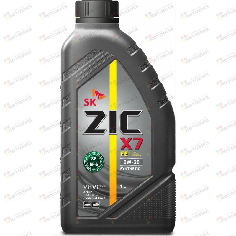 ZIC X7 FE 0w30 SP ILSAC GF-6 / SN-RC/ILSAC GF-5/Dexos1 1л (бензин синтетика) (1/12) ZIC 132616