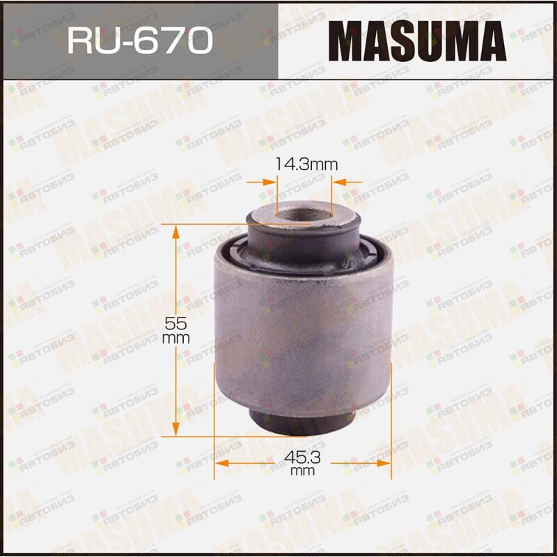 Сайлентблок подвески | зад | MASUMA RU670