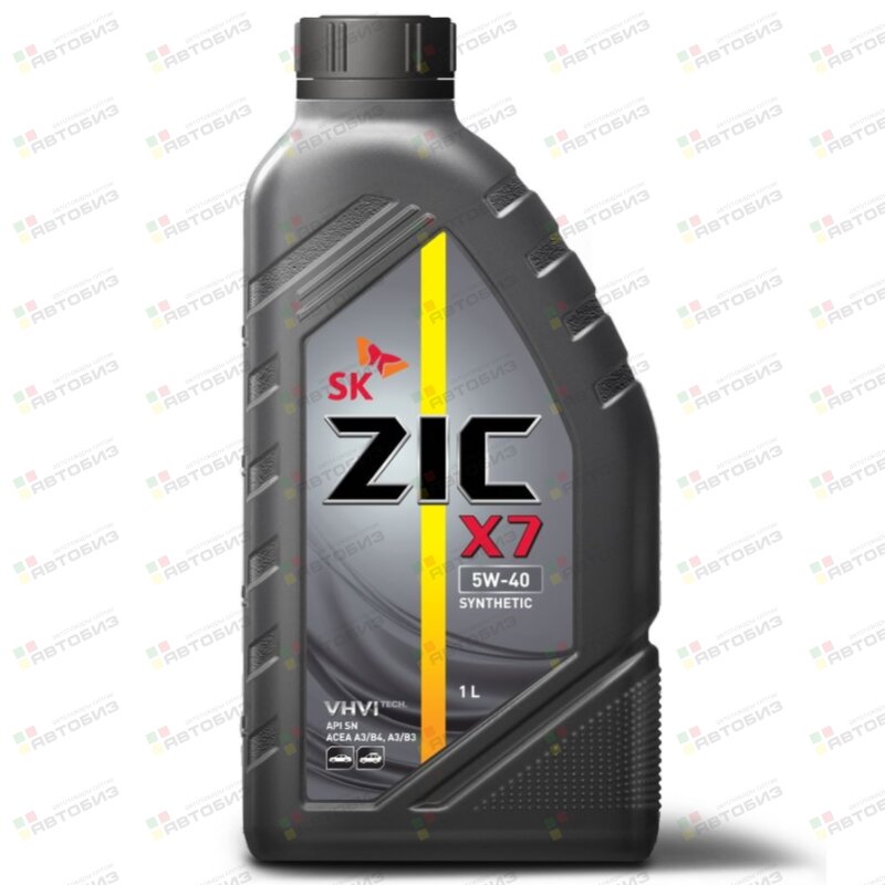 Масло моторное ZIC X7 5w40 SP/CF ACEA A3/B4 1л (бензин синтетика) (1/12) ZIC 132662