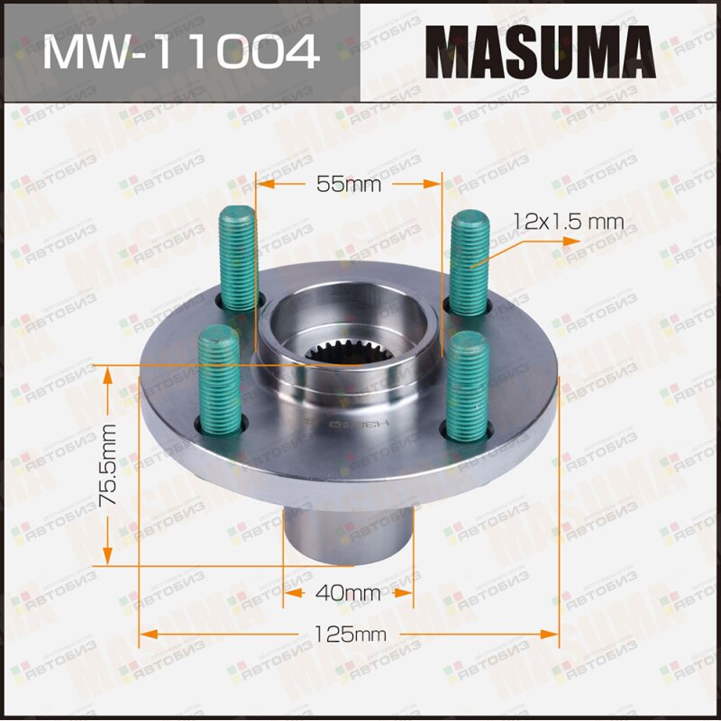 Подшипник пер ступ[ступица] MASUMA MW11004