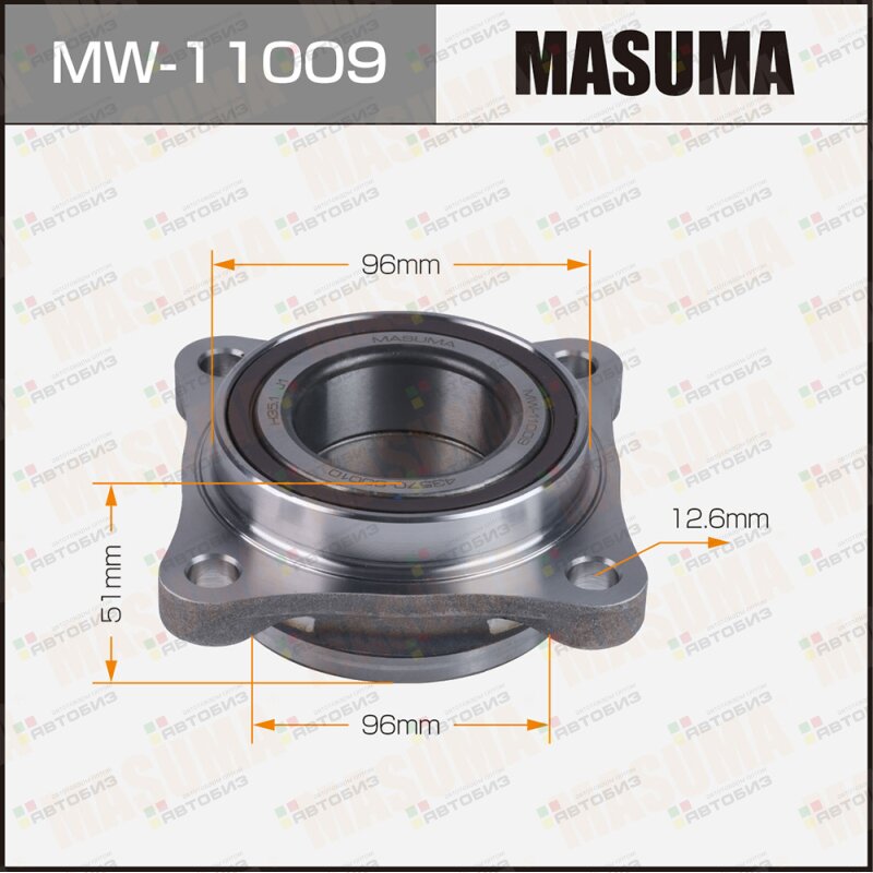 Подшипник пер ступ[ступица] MASUMA MW11009