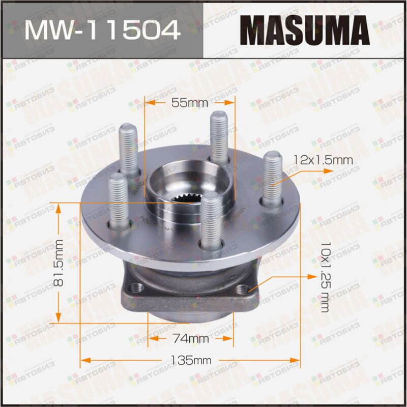 Ступичный узел MASUMA rear AVENSIS/ AZT255 MASUMA MW11504