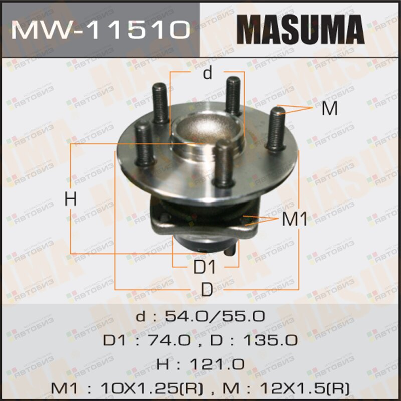Ступичный узел MASUMA rear ALLION/ AZT240 MASUMA MW11510