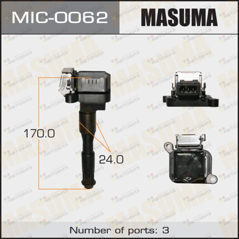 Катушка Зажигания  Masuma  Mic-0062 Bmw 5-Series (E39) X5 (E53) / MASUMA MIC0062