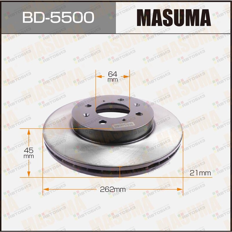 Диск торм MASUMA BD5500