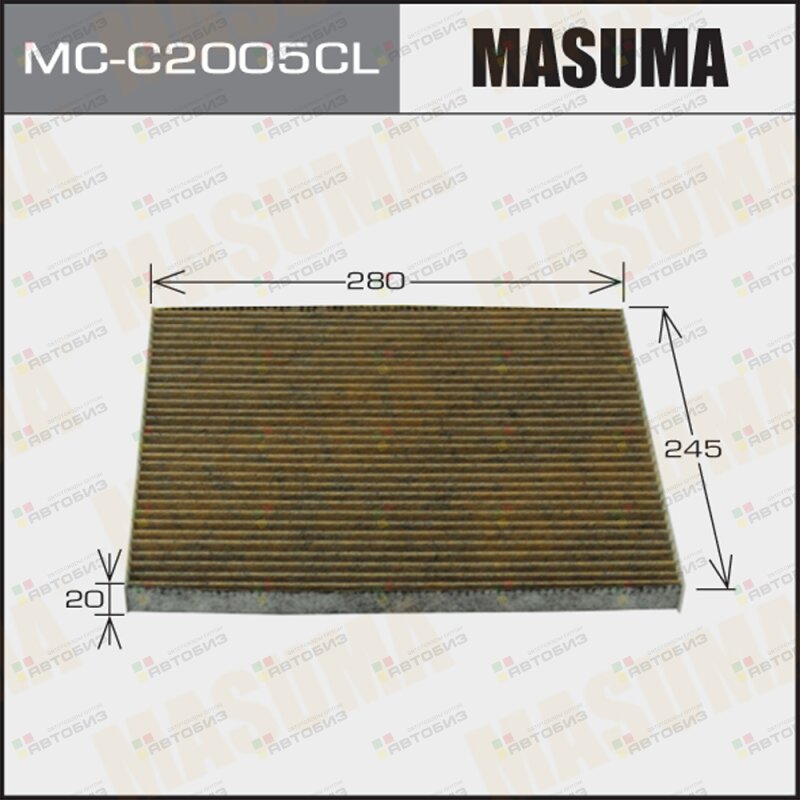Фильтр салона угольный MASUMA MCC2005CL