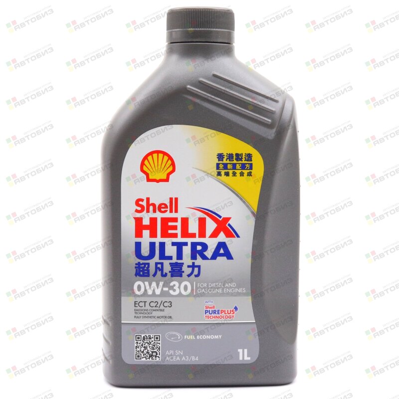 Масло моторное SHELL Helix Ultra ECT 0W30 SN С2/C3 синтетика 1л (1/12) SHELL 550046358