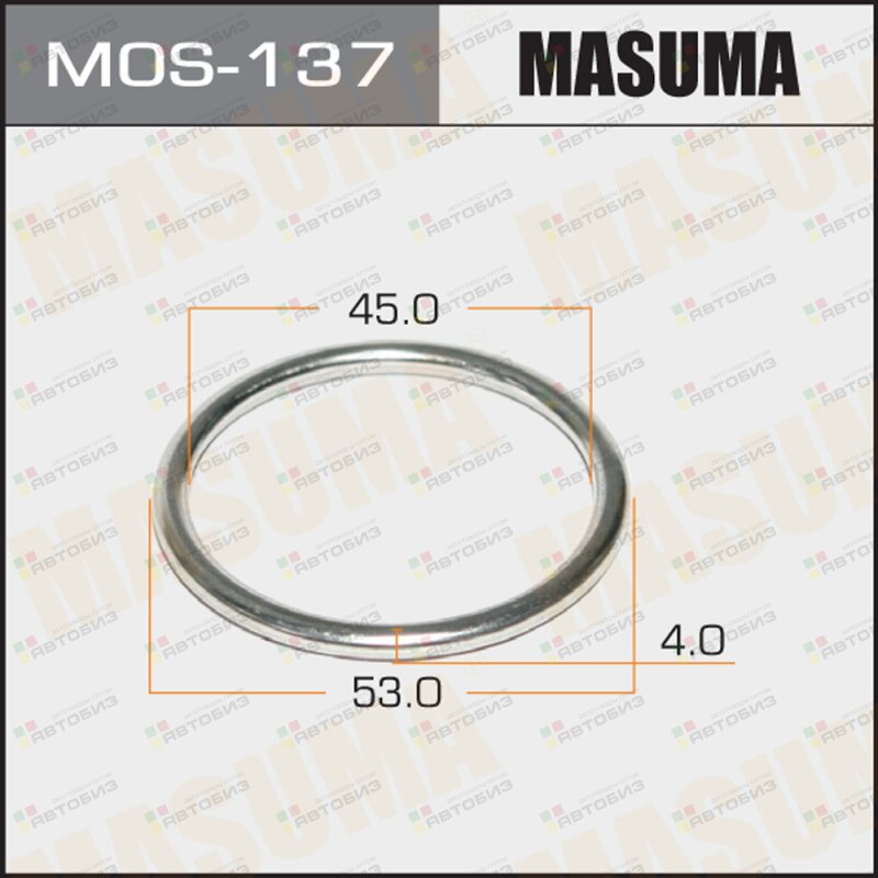 Кольцо глушителя MASUMA металлическое 453 x 545 MASUMA MOS137