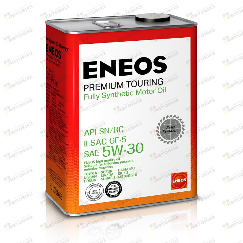 Масло моторное ENEOS Premium TOURING 5W30 SN/GF-5 бензин синтетика 4л (1/6) ENEOS 8809478942216