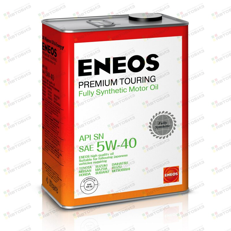 Масло моторное ENEOS Premium TOURING SN 5W-40 4л ENEOS 8809478942162