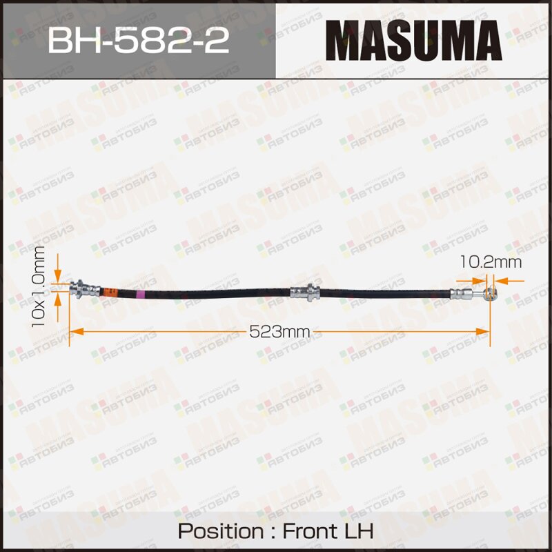 Шланг тормозной  N- /front/ TEANA J32 LH MASUMA BH5822